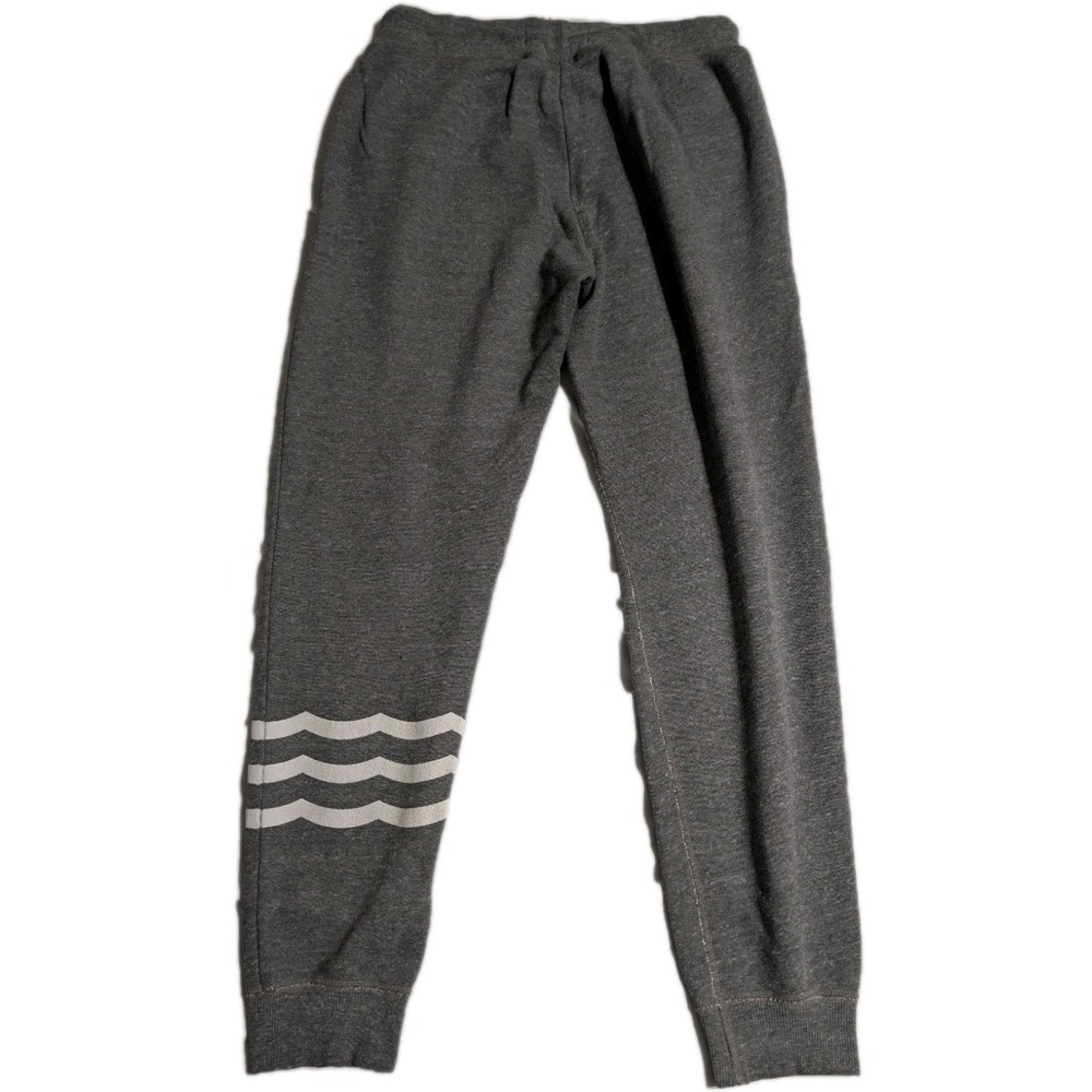 Sol‎ Angeles Jogger Sweatpants Men's Medium Gray Striped Leg Drawstring - Picture 5 of 5